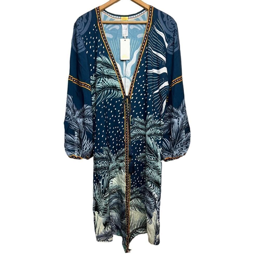 Agua Bendita Aldora Arabela Tunic Coverup NWT Sz. O/S - Picture 6 of 11